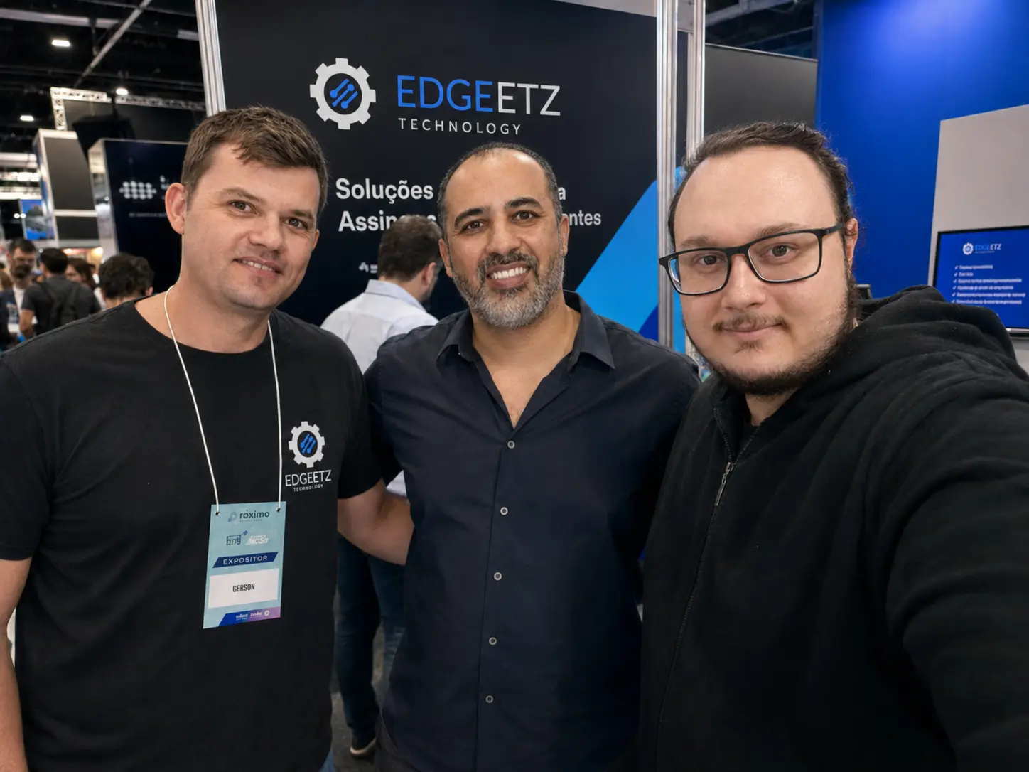 Fundadores da Edge ETZ — Gerson Nardo, Renato Viegas e Felipe Cipriani